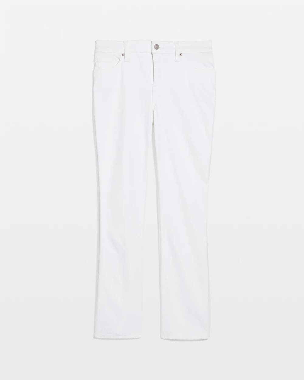 Chico's Cropped Girlfriend Kick Flare Jeans Alabaster