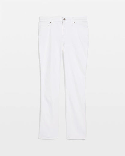 Chico's Cropped Girlfriend Kick Flare Jeans Alabaster