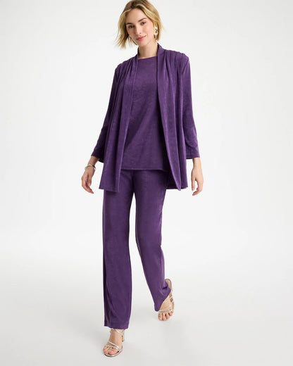Chico's Travelers™ Pleat Front Jacket Rich Amethyst