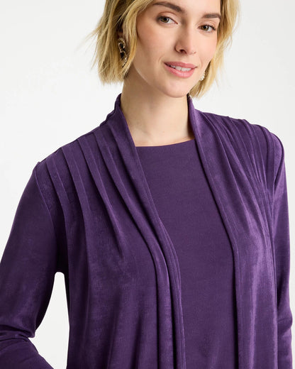 Chico's Travelers™ Pleat Front Jacket Rich Amethyst