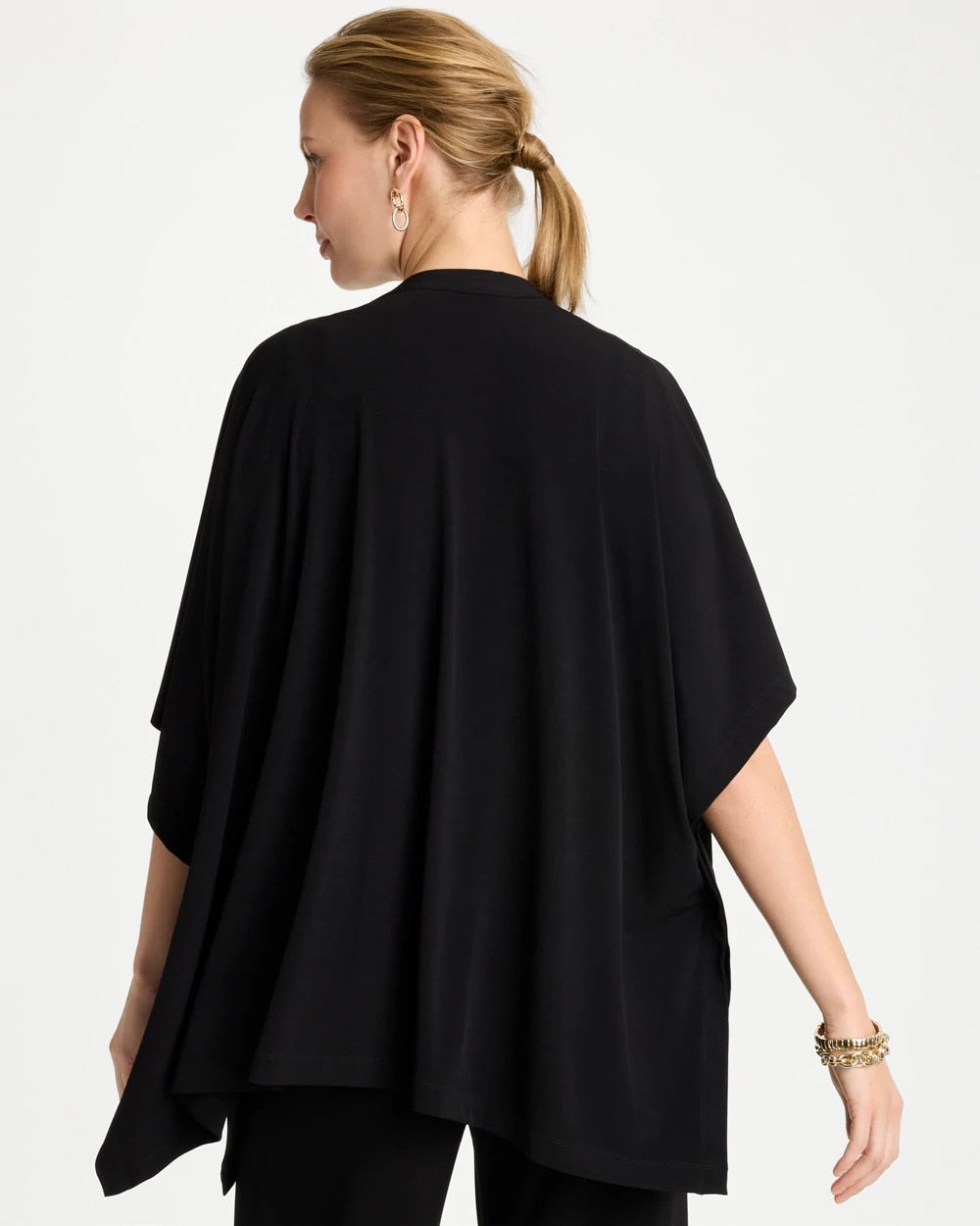 Chico's Travelers™ Knit Cape Cardigan Black