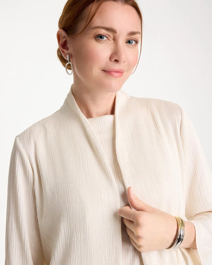 Chico's Travelers™ Crinkle Textured Cardigan Sea Salt