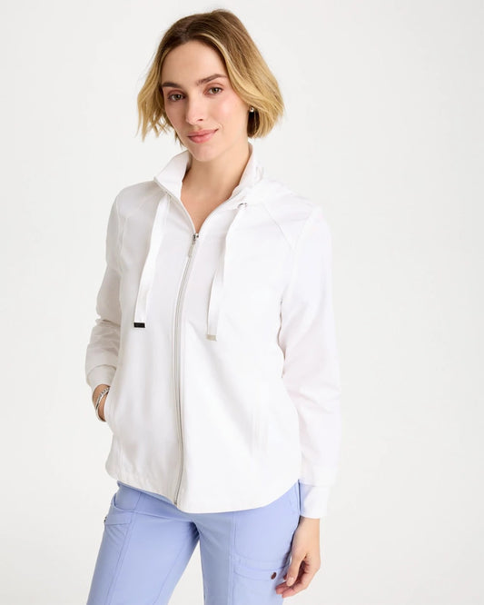 Chico's Zenergy® UPF Rib-Mix Connie Jacket Alabaster