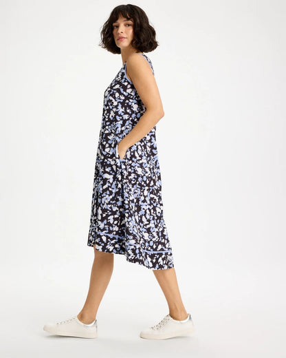 Chico's Zenergy® UPF Posh Dots Midi Dress Blue Muse