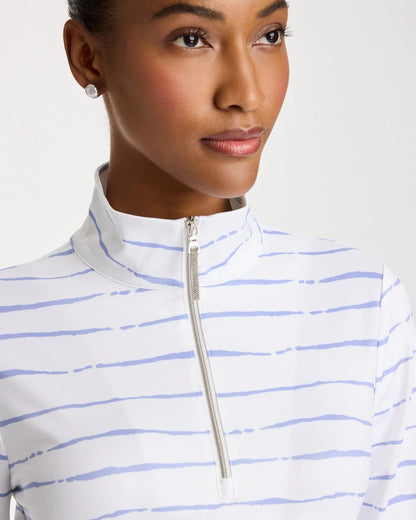Chico's Zenergy® UPF Caviar Half Zip Blue Muse