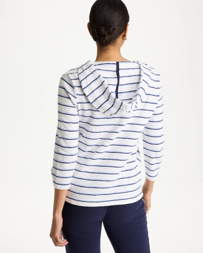 Chico's Zenergy® Jersey Striped Pullover Top Passport Blue