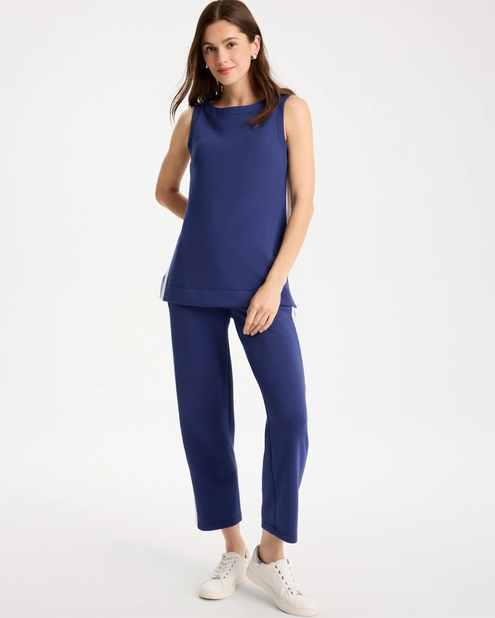 Chico's Zenergy® Soft Contrast Tank Starlit Navy