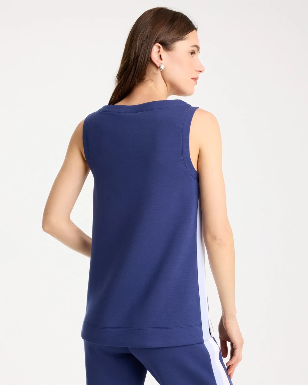 Chico's Zenergy® Soft Contrast Tank Starlit Navy