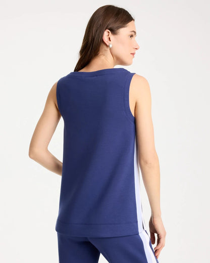 Chico's Zenergy® Soft Contrast Tank Starlit Navy