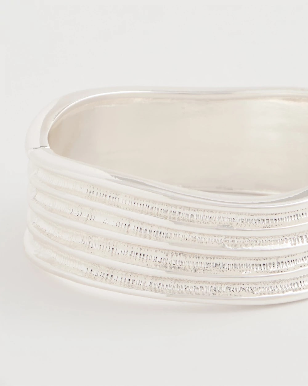 Chico's Silvertone Cuff Bracelet Silver