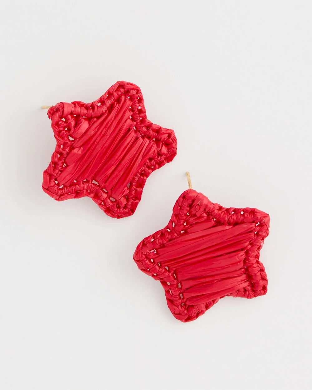 Chico's Americana Red Star Stud Earrings Red