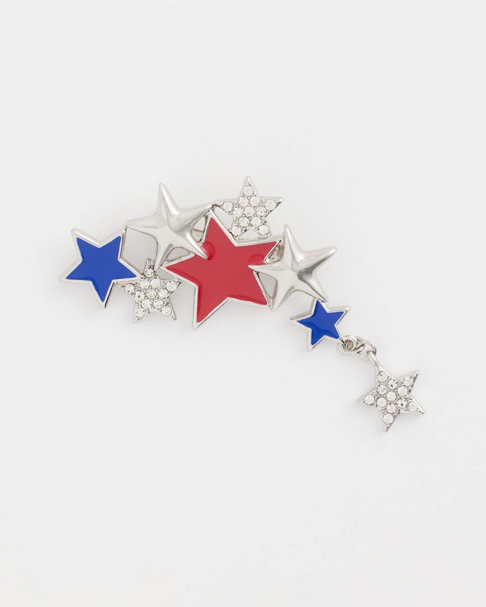 Chico's Americana Star Brooch Multi