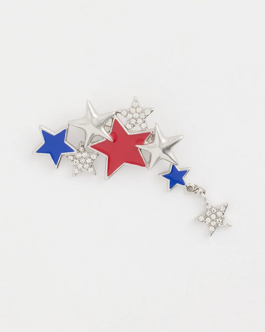 Chico's Americana Star Brooch Multi