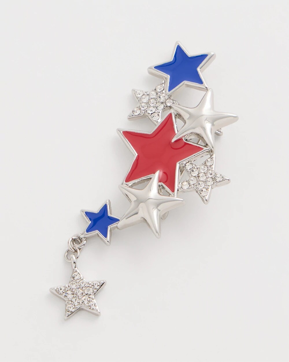 Chico's Americana Star Brooch Multi