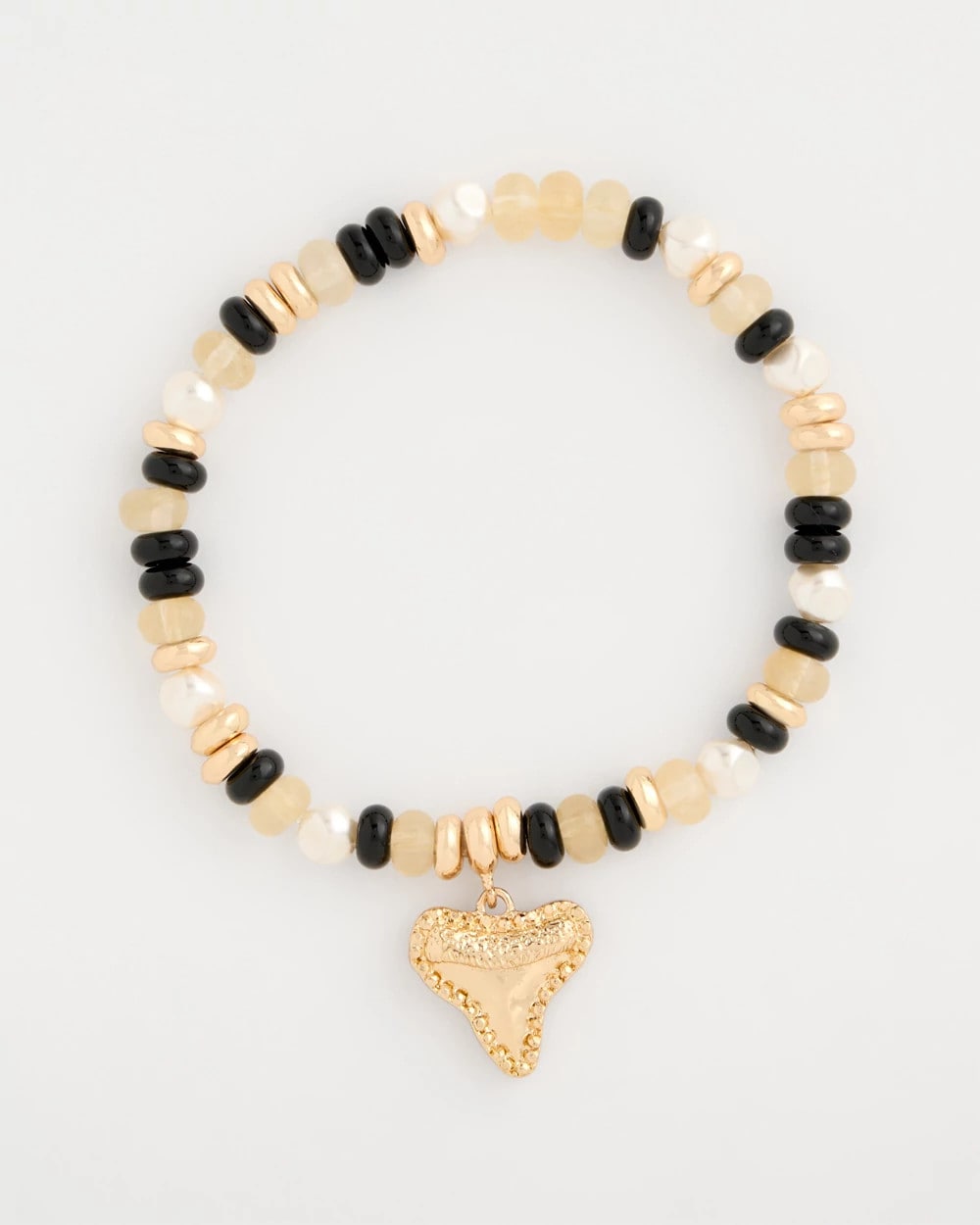 Chico's Shark's Tooth Stretch Bracelet Black