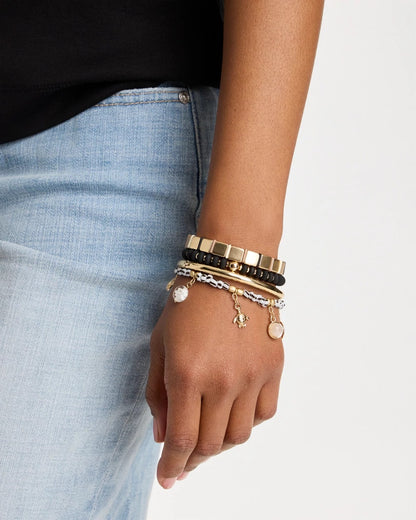 Chico's Beachy Charm Stretch Bracelet Black