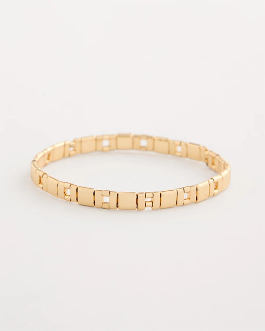 Chico's Glam Slice Stretch Bracelet Gold