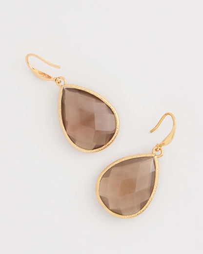 Chico's Neutral Teardrop Earrings Neutral