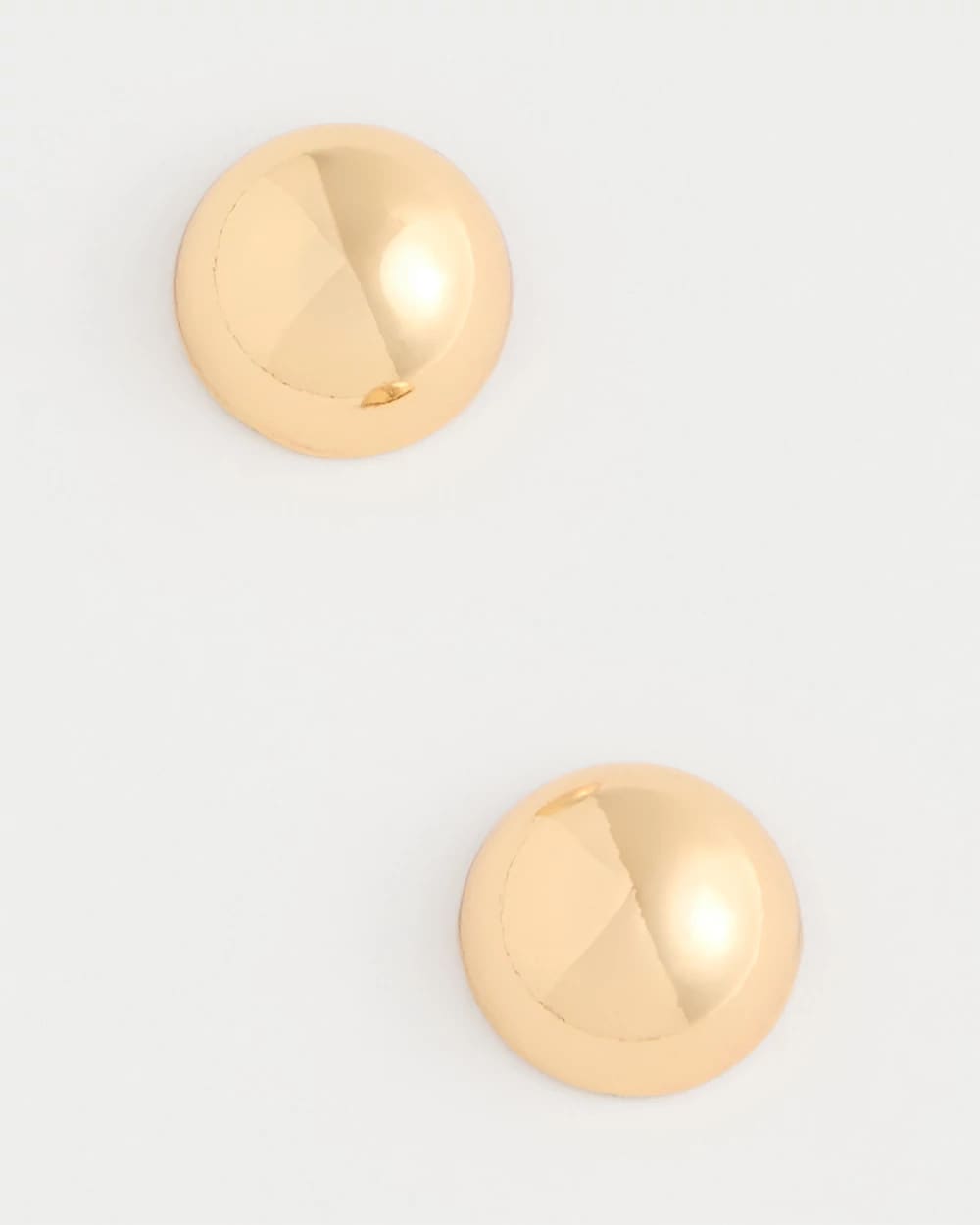 Chico's Mini Goldtone Sphere Stud Earrings Gold