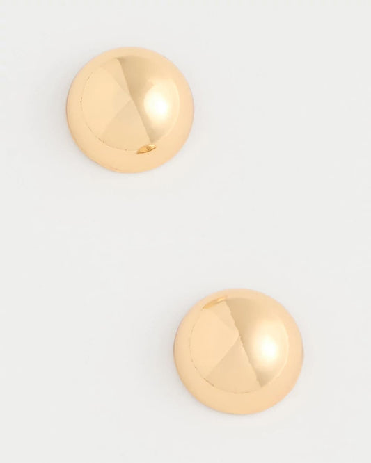 Chico's Mini Goldtone Sphere Stud Earrings Gold