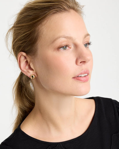 Chico's Mini Goldtone Sphere Stud Earrings Gold