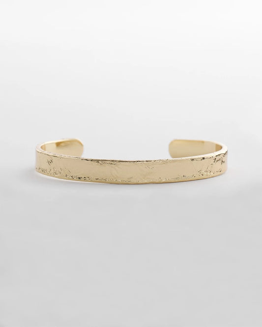 Chico's Goldtone Flexible Cuff Bracelet Gold