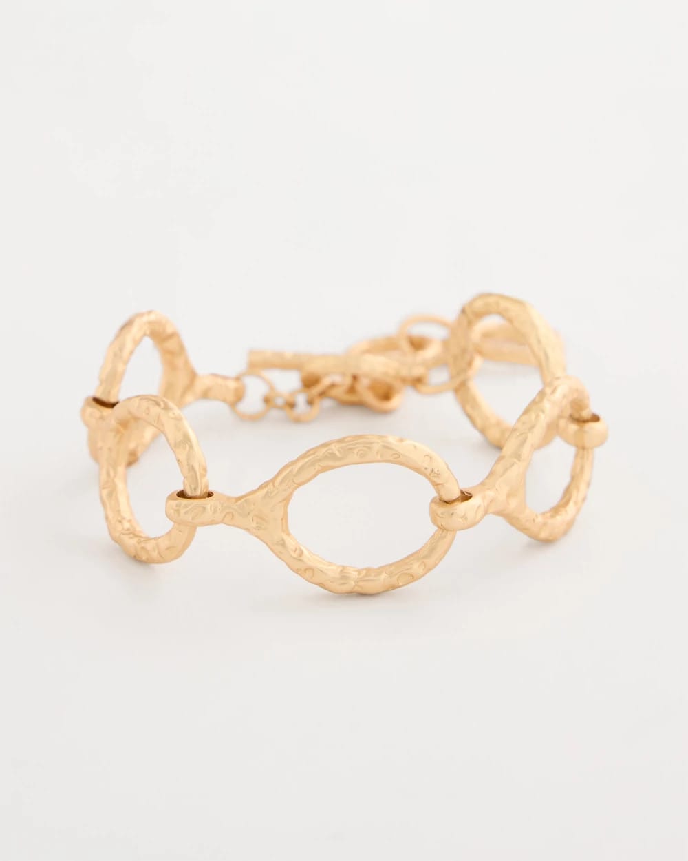 Chico's Goldtone Open Link Toggle Bracelet Gold