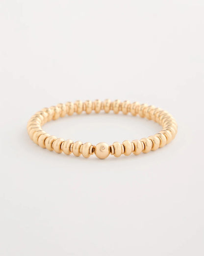 Chico's Goldtone Rounded Stretch Bracelet Gold