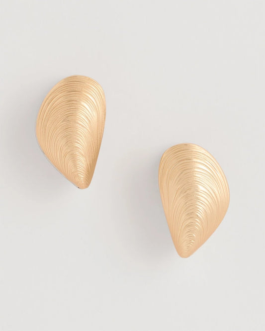 Chico's Mixed Metal Shell Earrings Mixed Metals