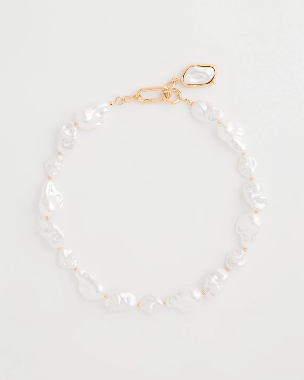 Chico's Siren Faux Pearl Y-Necklace Pearl