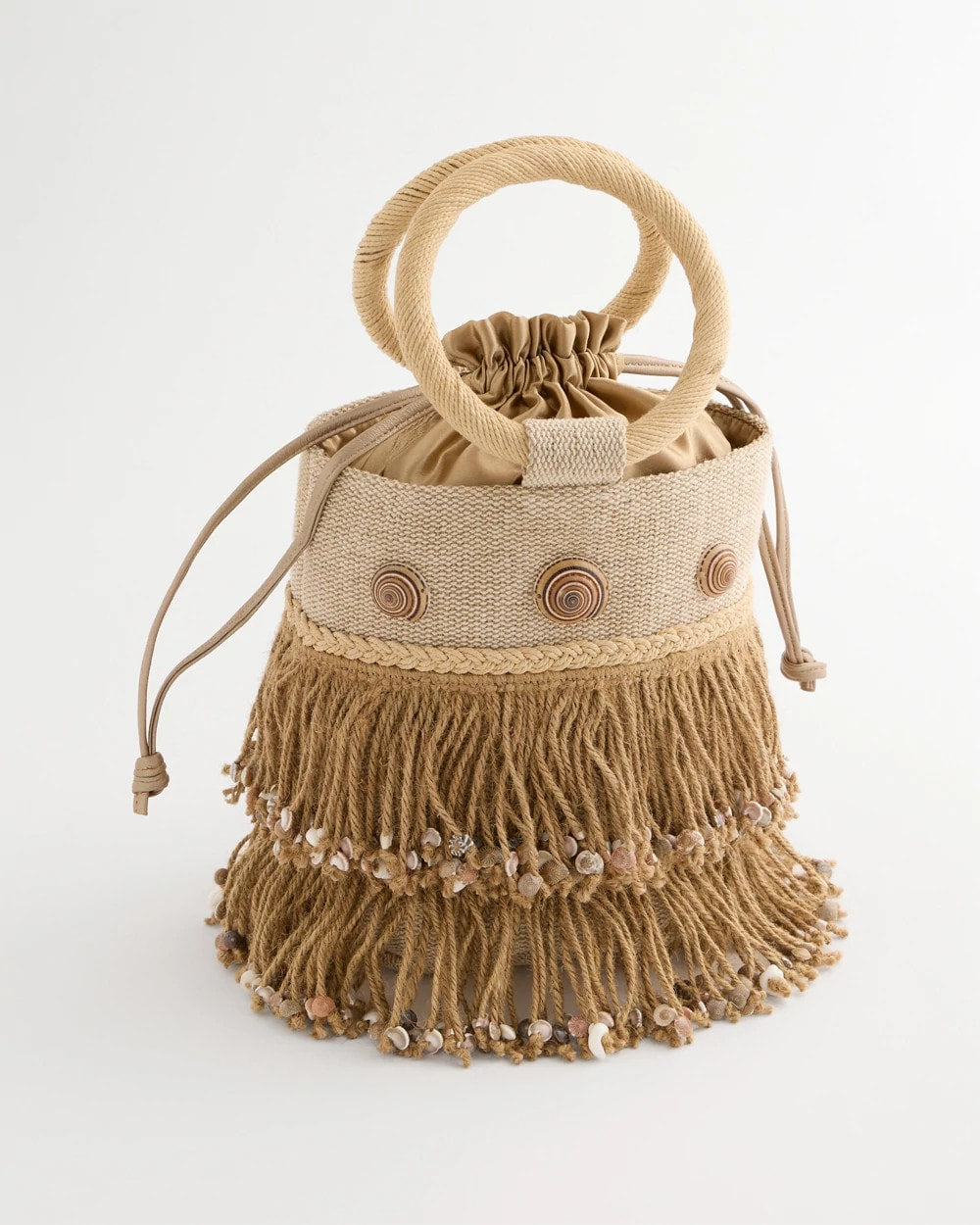 Chico's Chico's Originals Bamboo Bucket Bag Natural