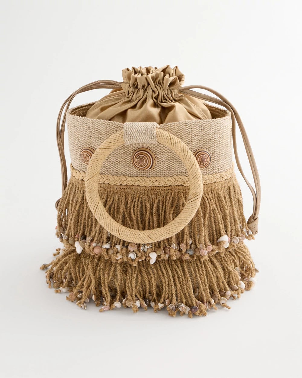 Chico's Chico's Originals Bamboo Bucket Bag Natural