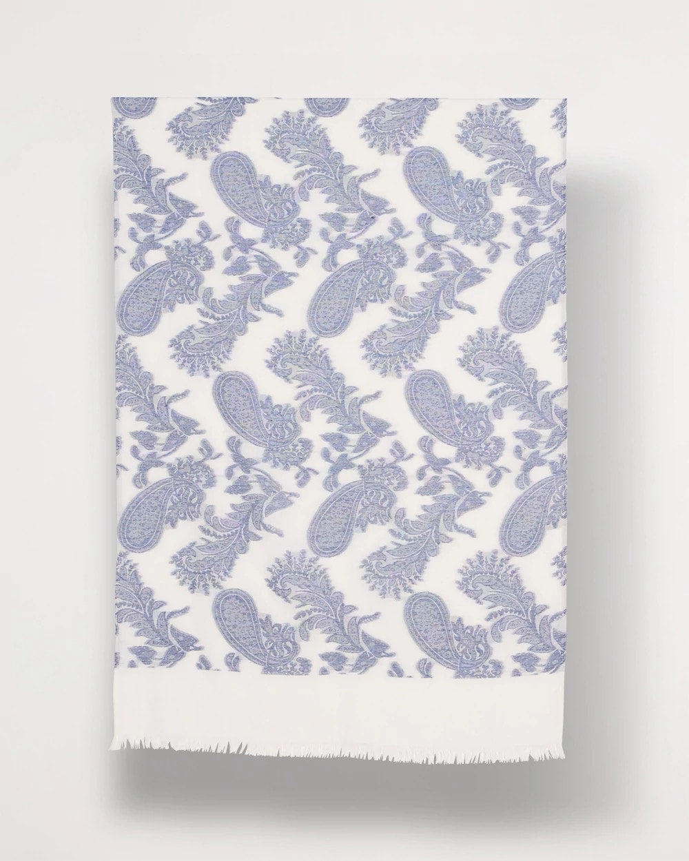 Chico's Paisley Jacquard Oblong Scarf Neutral