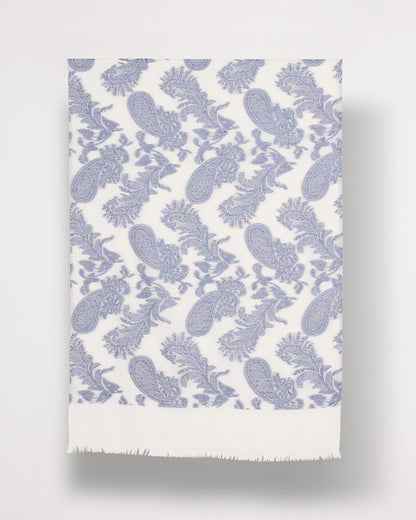 Chico's Paisley Jacquard Oblong Scarf Neutral