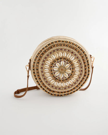 Chico's Seashell-Inspired Crossbody Bag Neutral