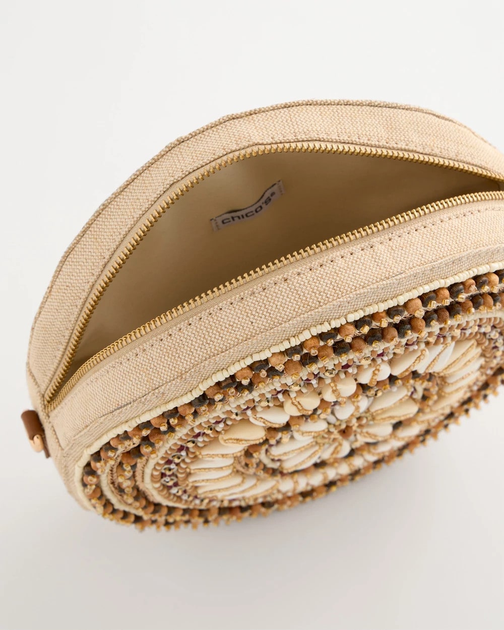 Chico's Seashell-Inspired Crossbody Bag Neutral
