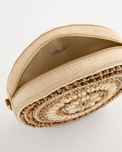 Chico's Seashell-Inspired Crossbody Bag Neutral