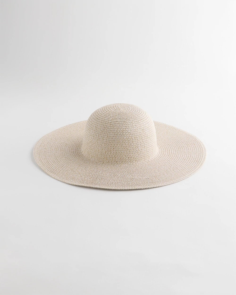 Chico's Metallic Straw Sun Hat Neutral