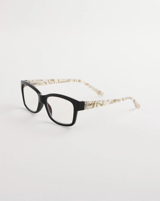 Chico's Black Square Shell Readers Black