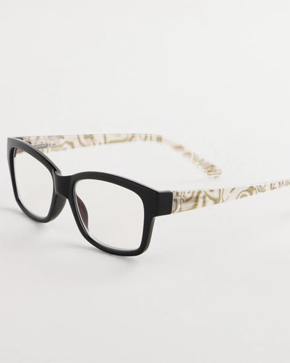 Chico's Black Square Shell Readers Black