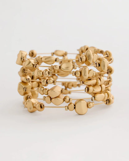 Chico's Goldtone Coil Bracelet Gold