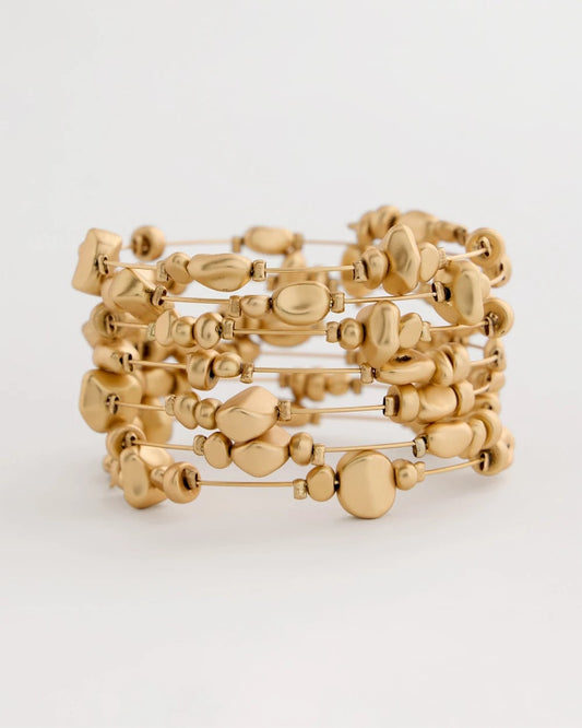 Chico's Goldtone Coil Bracelet Gold