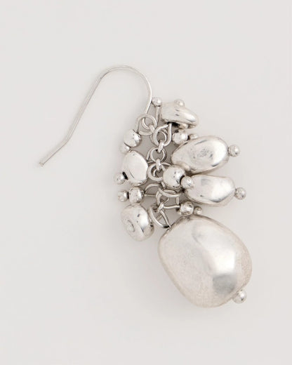 Chico's Silvertone Cluster Earrings Silver