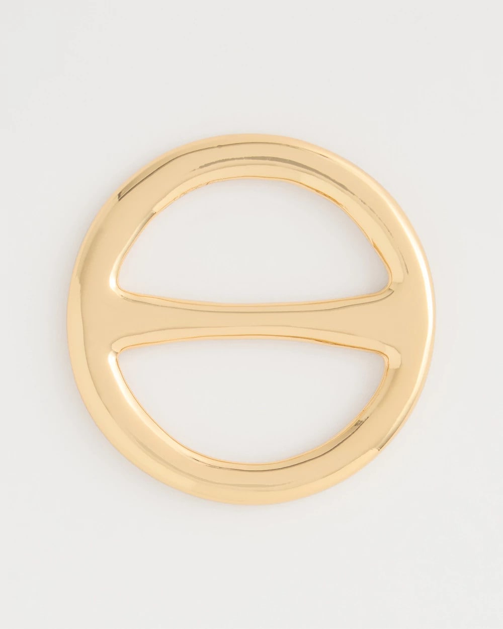 Chico's Golden Round Scarf Ring Gold