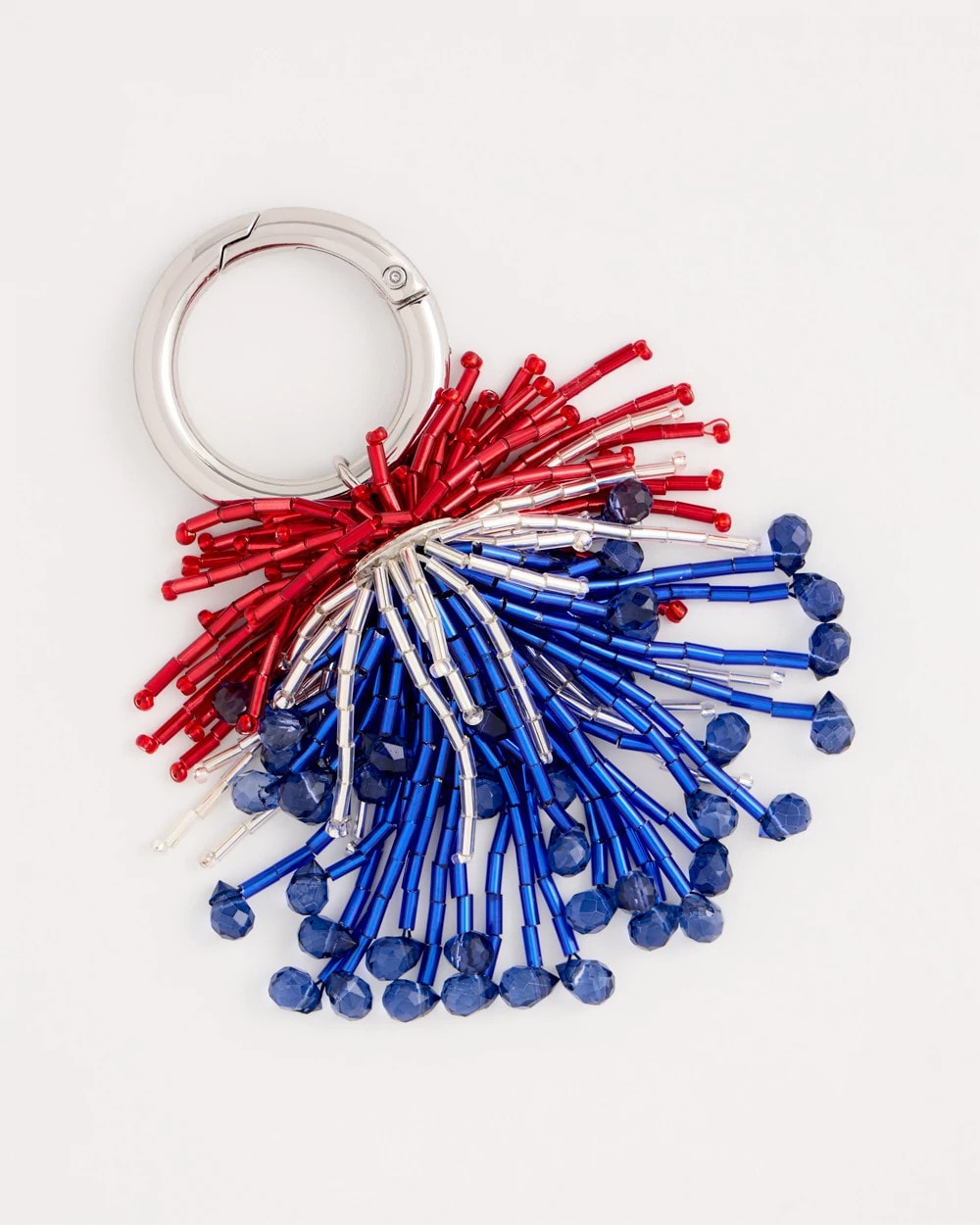 Chico's Fireworks Bag Charm Key Chain Multi