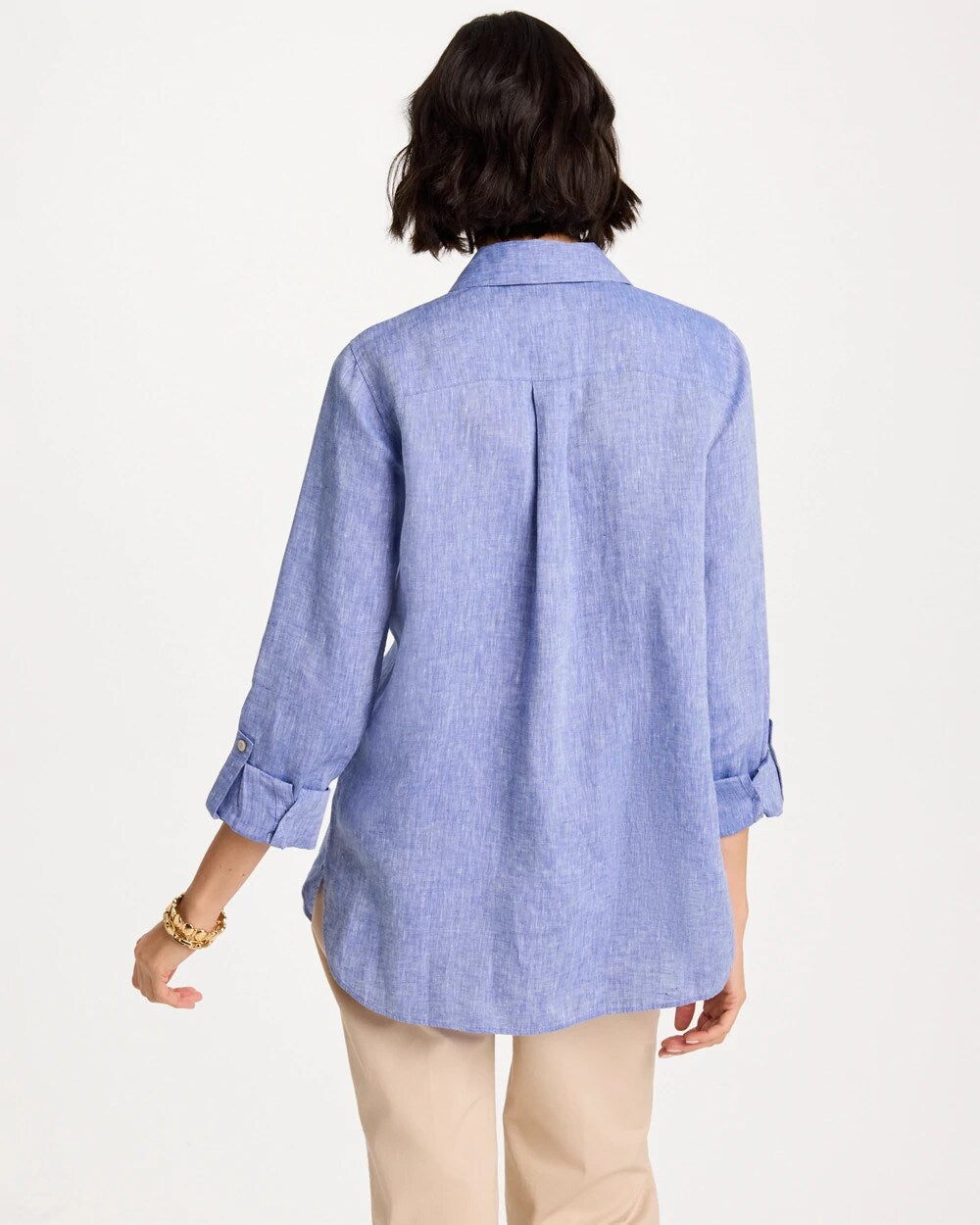 Chico's No Iron™ Linen Tunic Indigo