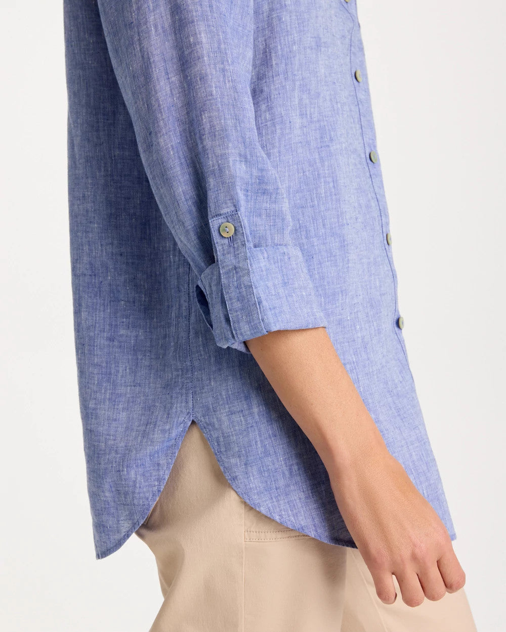 Chico's No Iron™ Linen Tunic Indigo