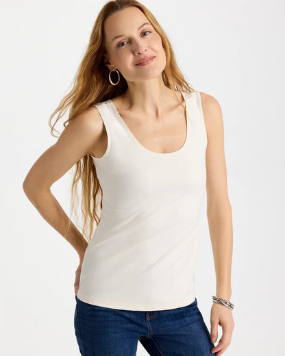 Chico's Microfiber Tank Ecru