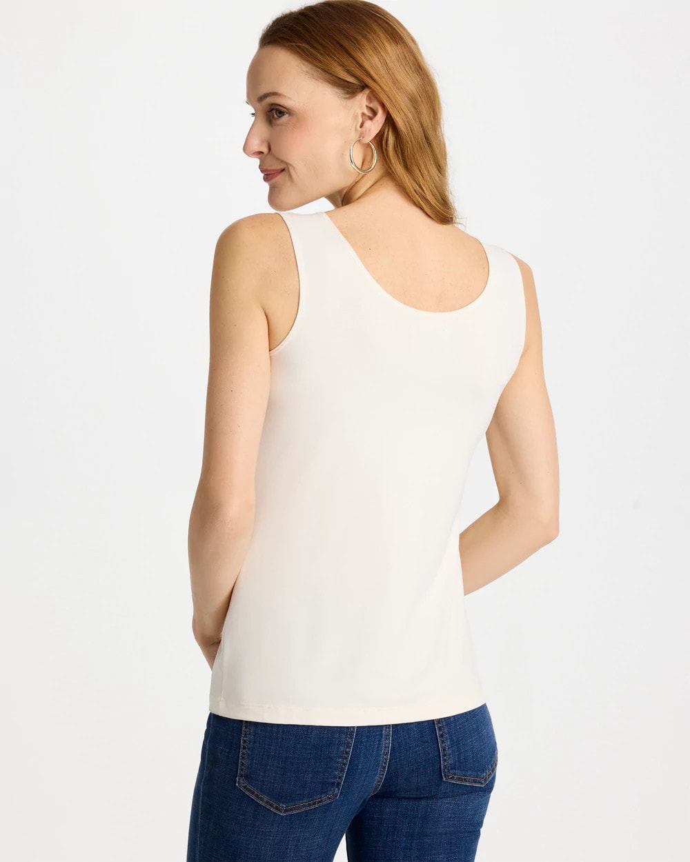 Chico's Microfiber Tank Ecru