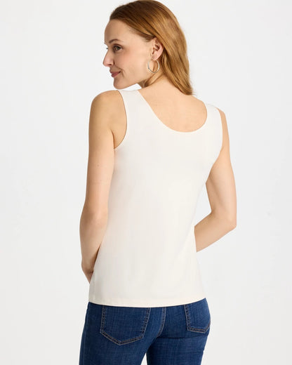 Chico's Microfiber Tank Ecru